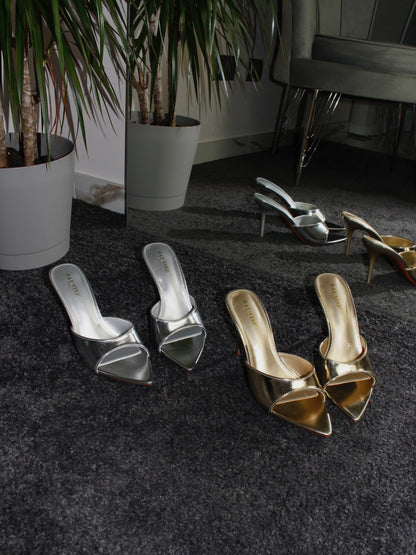 mules METALLIC