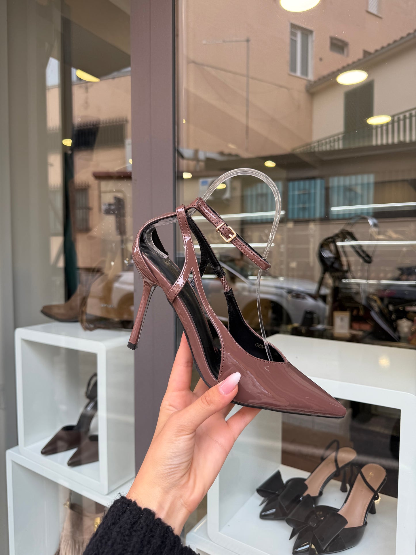 decolleté HEART tortora