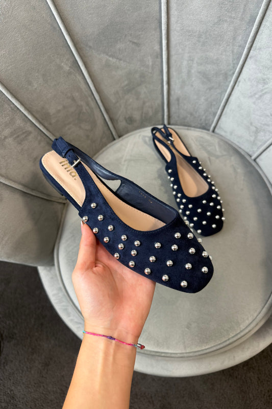 BALLERINE CON BORCHIE BLU