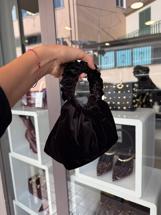 mini bag VELVET nera