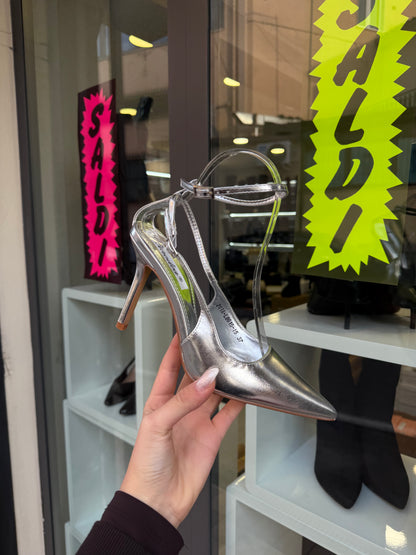 silver court shoes