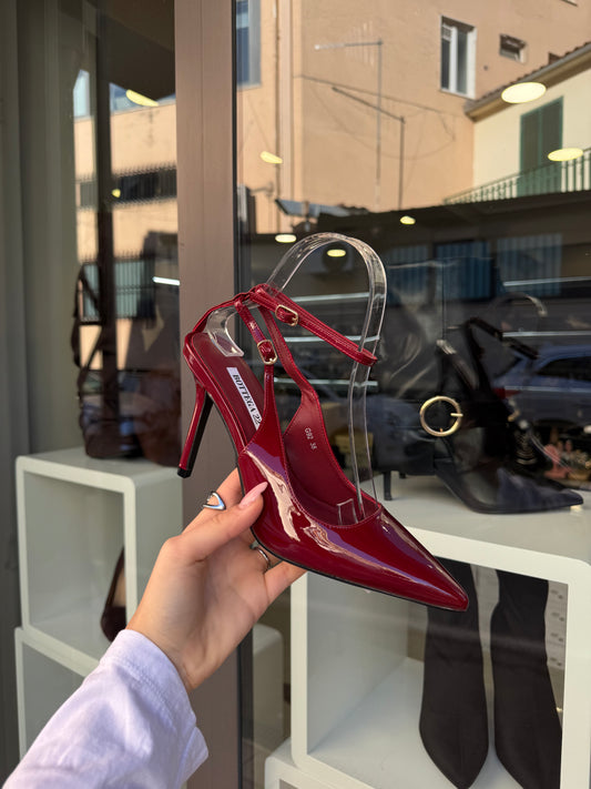 decolleté con cinturino BORDEAUX