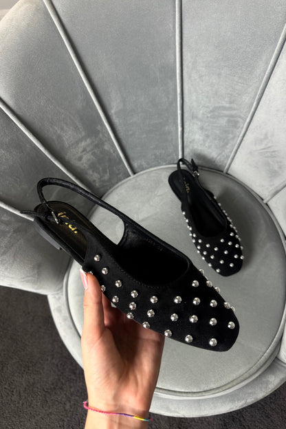 BALLERINE CON BORCHIE NERE