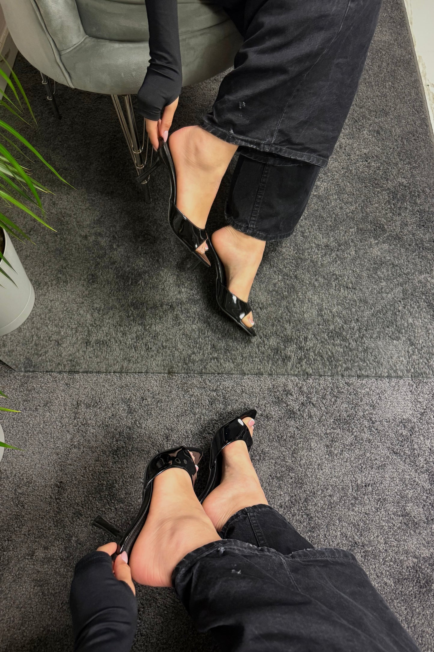 BLACK sandals