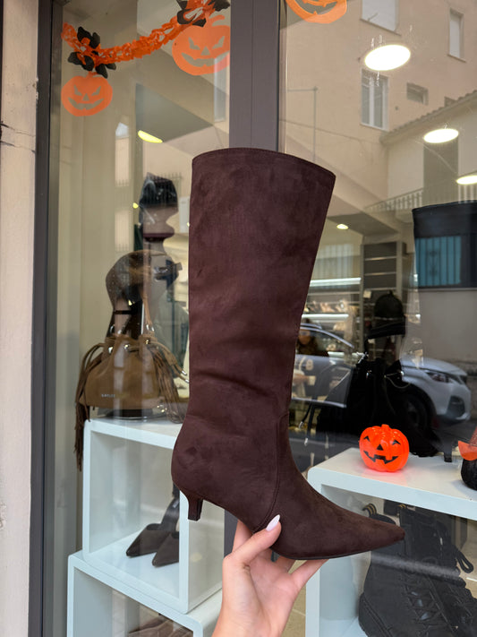 stivali marroni in camoscio Kitten