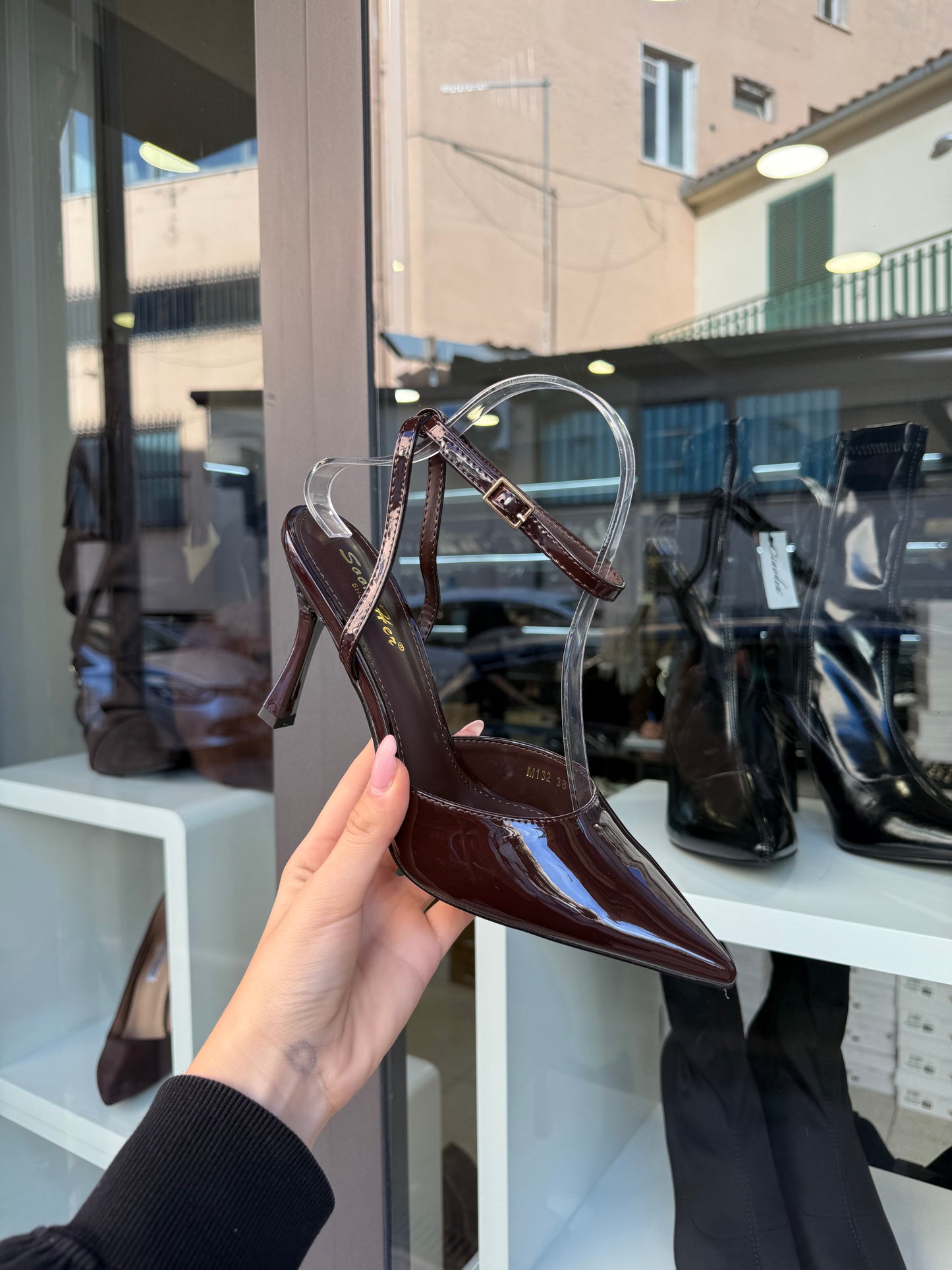 decolleté choco con cinturino mod. ZA*A