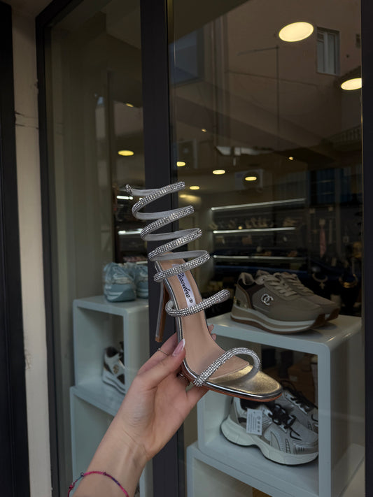 sandali SNAKE argento