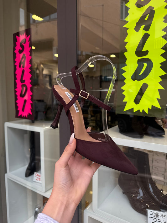 decolleté CHOCO in camoscio