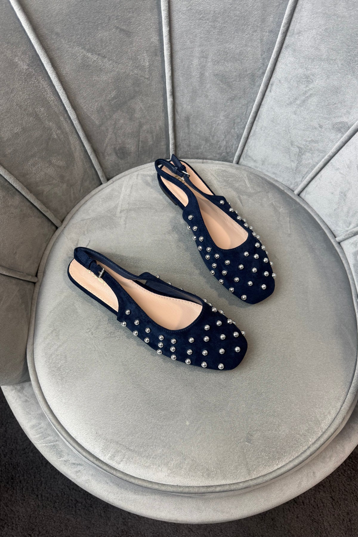 BALLERINE CON BORCHIE BLU