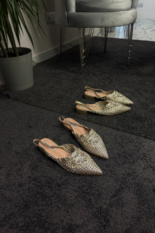 BALLERINE SLINGBACK GOLD
