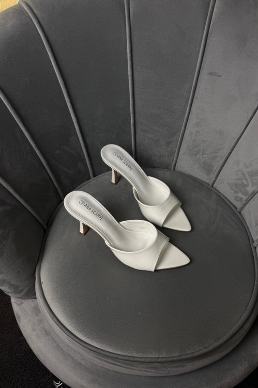 WHITE sandals