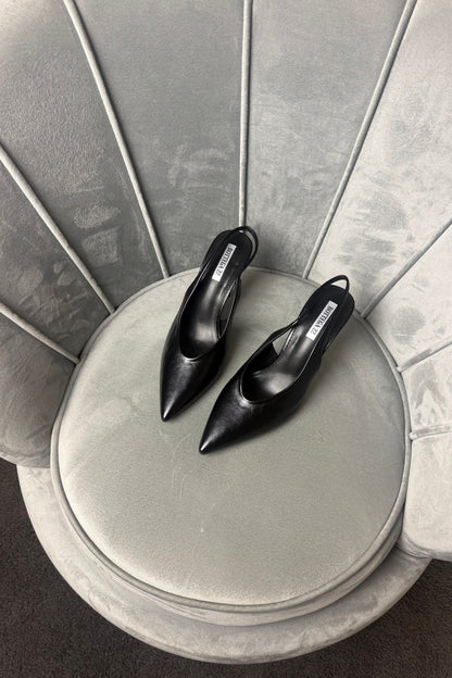 SLINGBACK “V” IN ECOPELLE