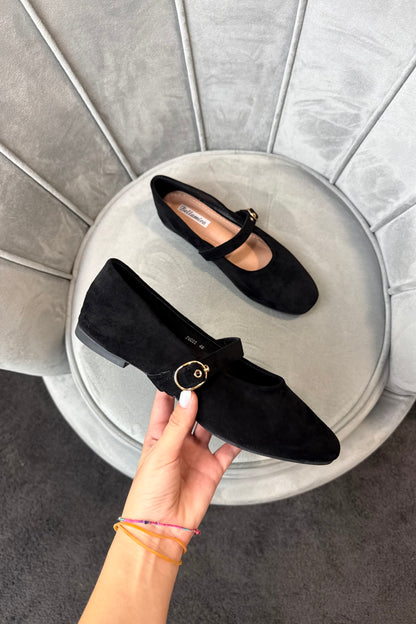 BALLERINE SCAMOSCIATE NERE