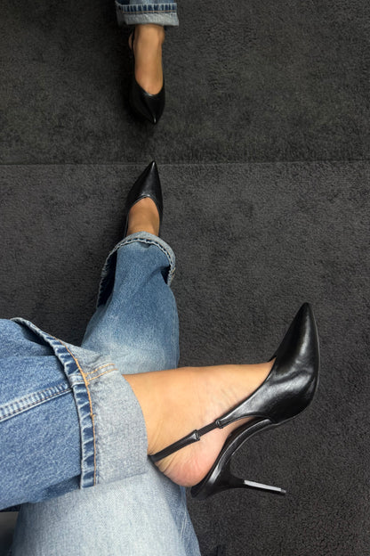 SLINGBACK “V” IN ECOPELLE