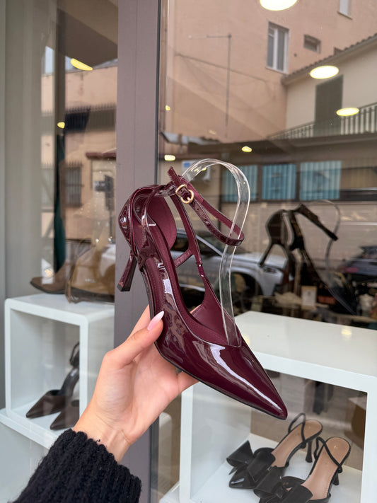 decolleté HEART bordeaux