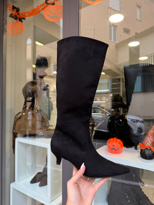 stivali neri in camoscio Kitten