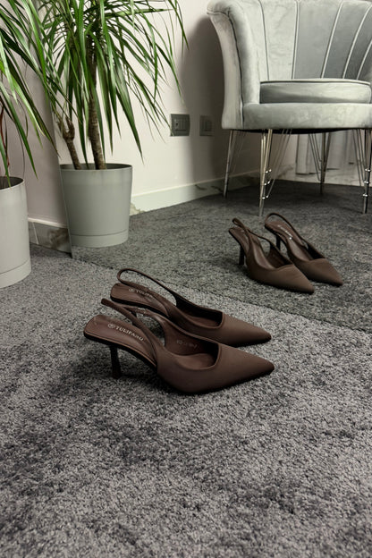 SLINGBACK CHOCOLATE