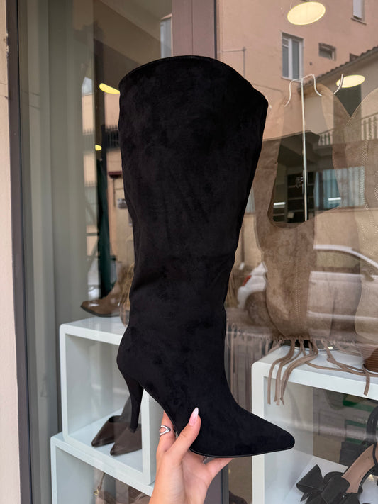 stivali OVER scamosciati neri