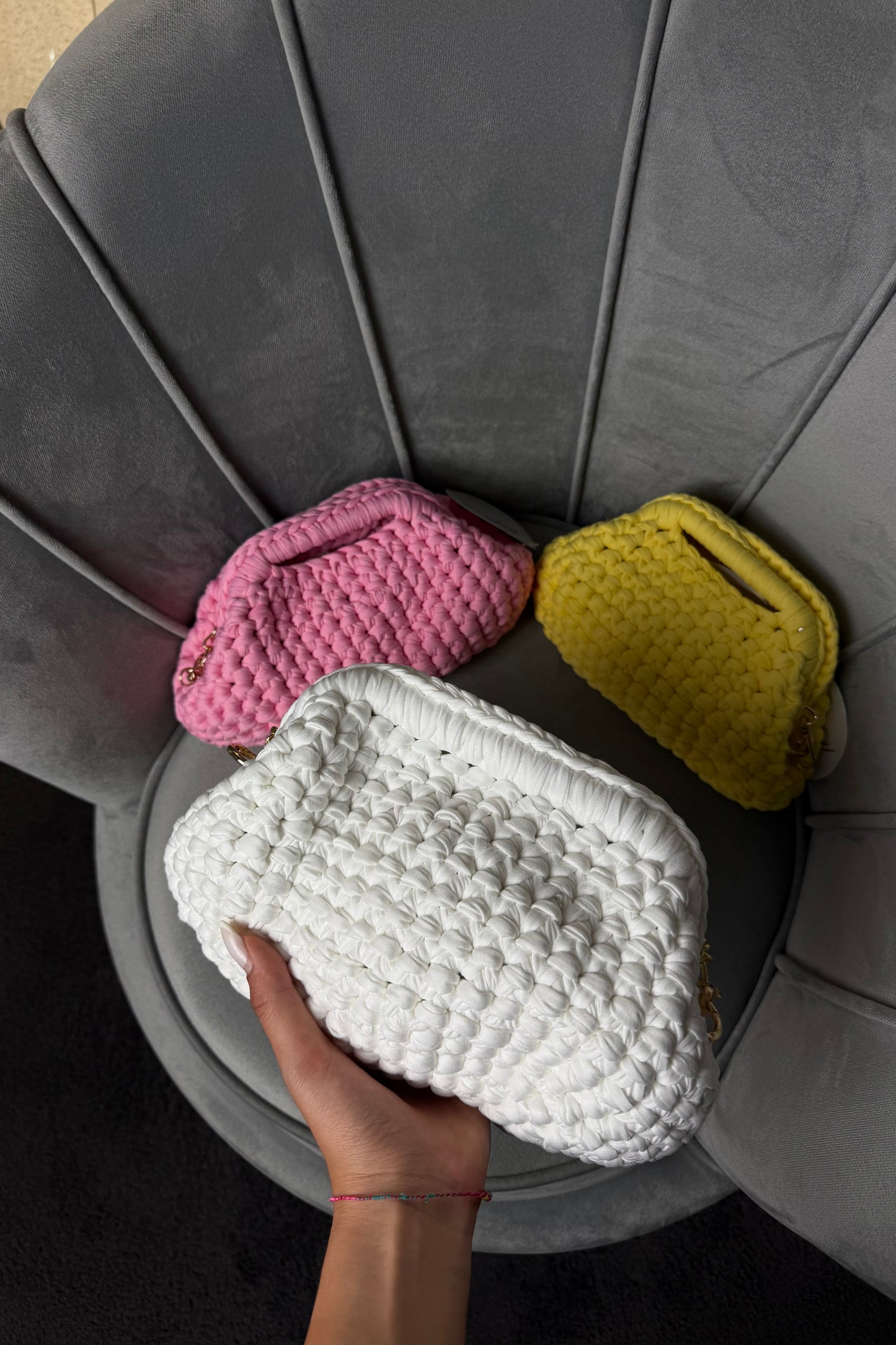 CLUTCH IN CROCHET MULTICOLOR