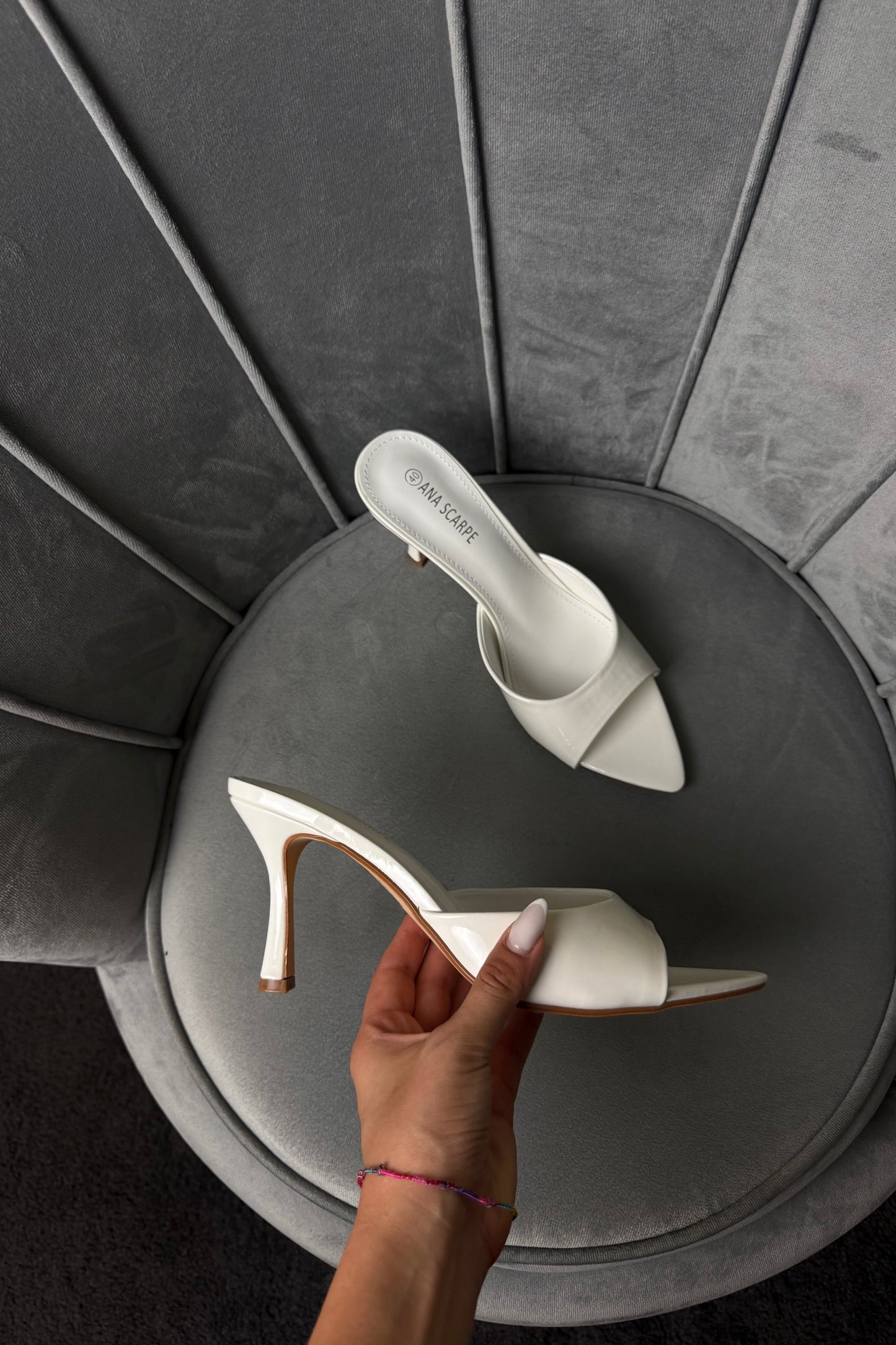 WHITE sandals