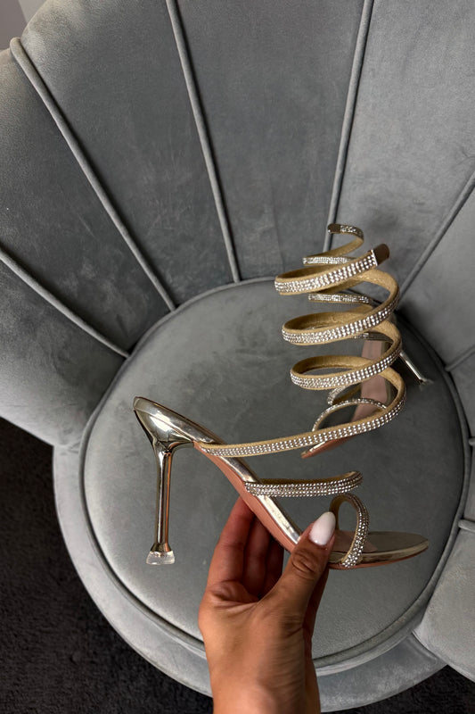 SANDALI SNAKE ORO