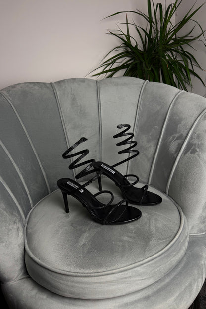 SANDALI SNAKE BLACK