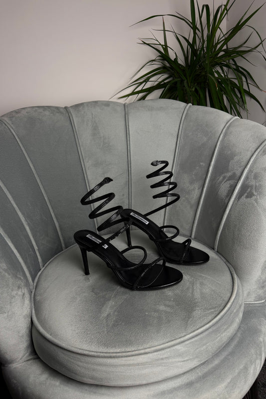 SANDALI SNAKE BLACK
