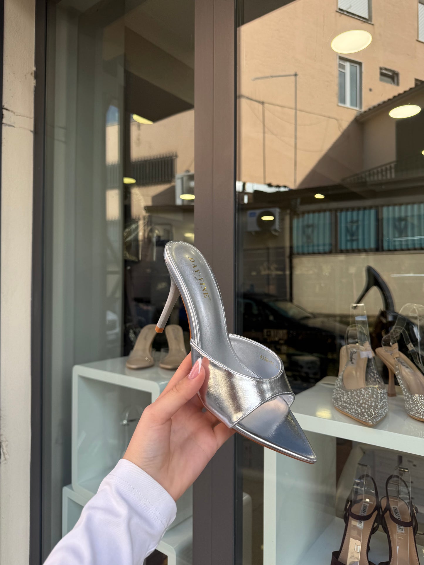 sandali METALLIC argento