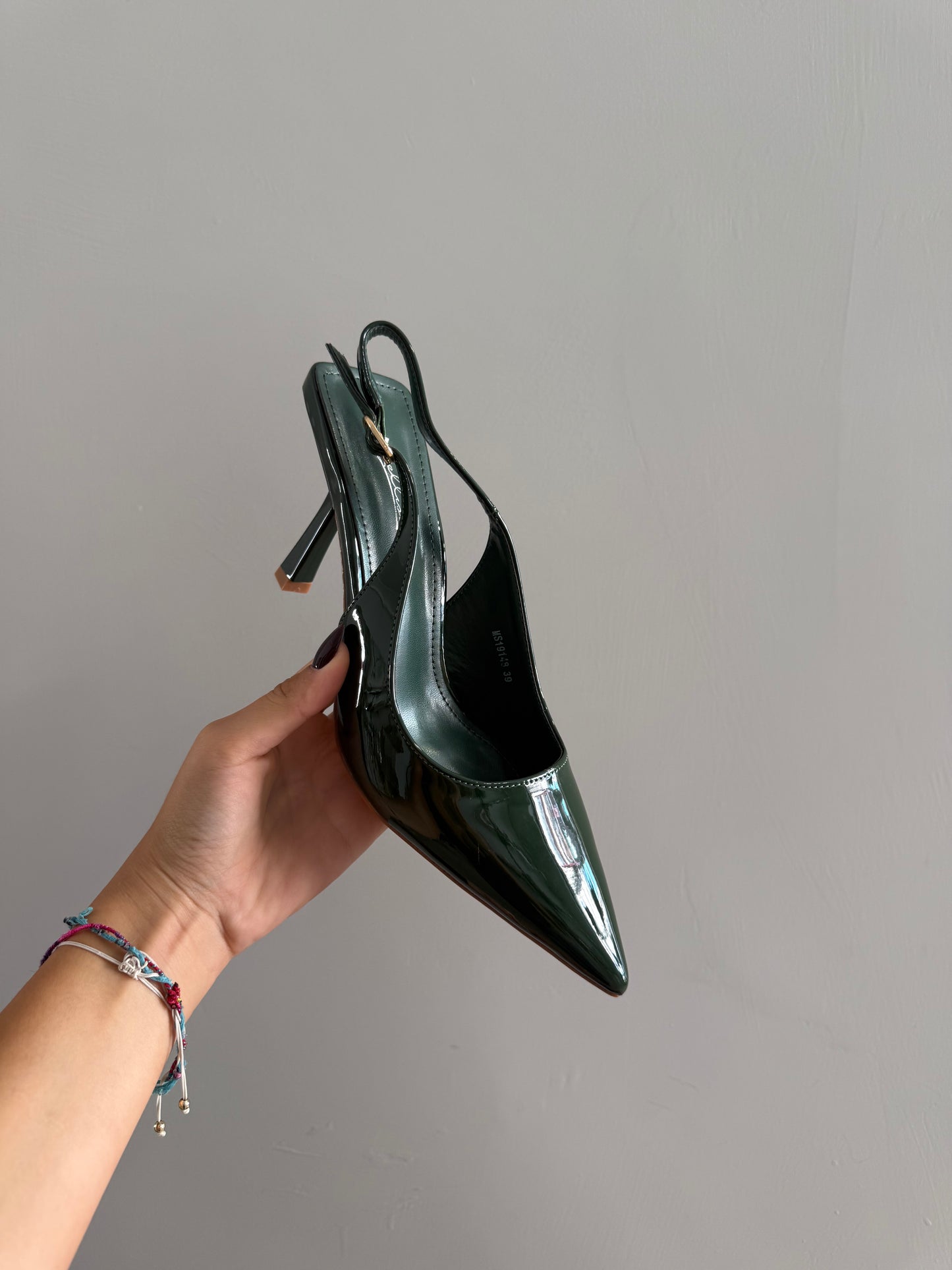 slingback VERDE BOTTIGLIA