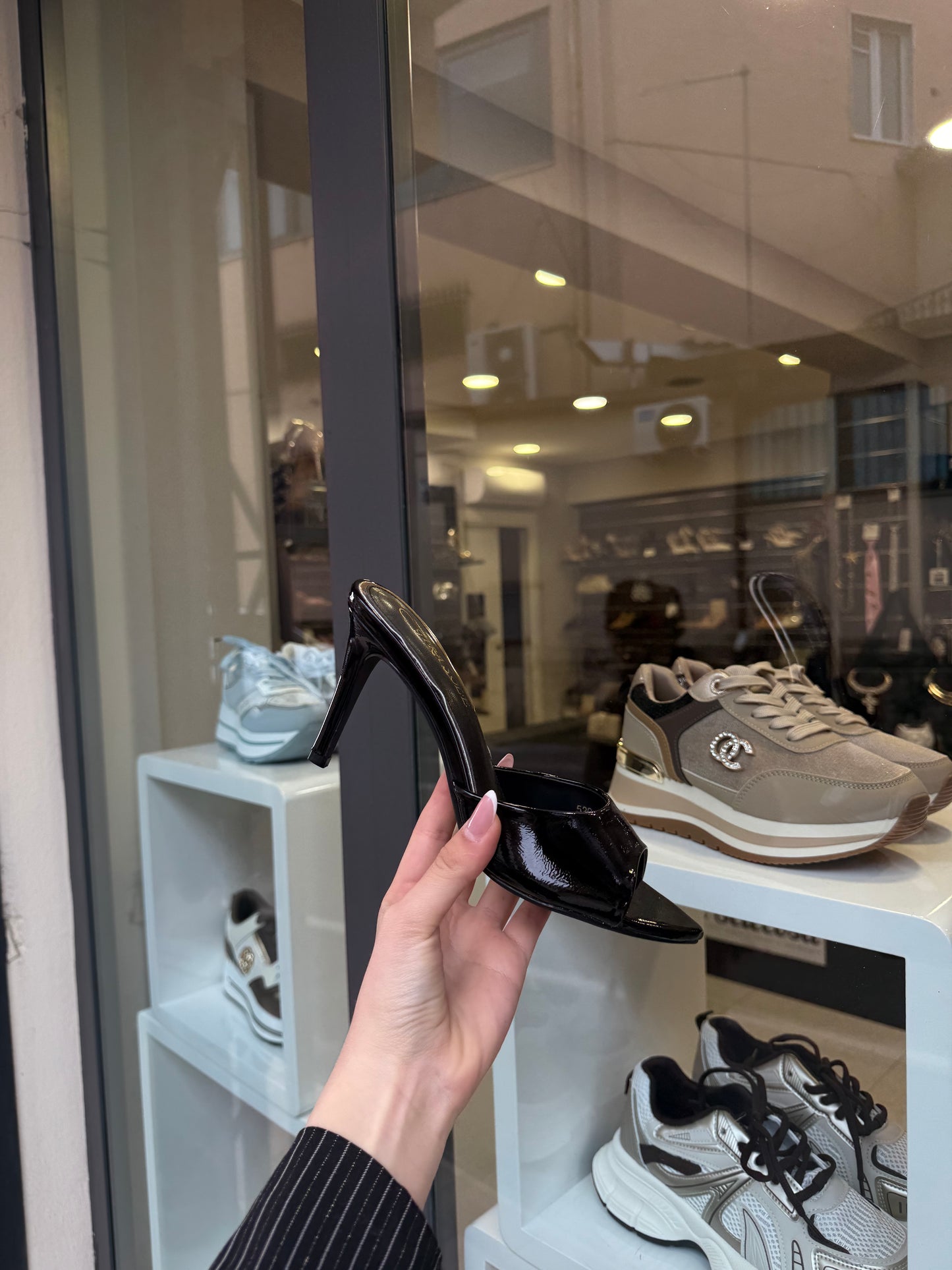 sandali BLACK semilucidi Arcadia