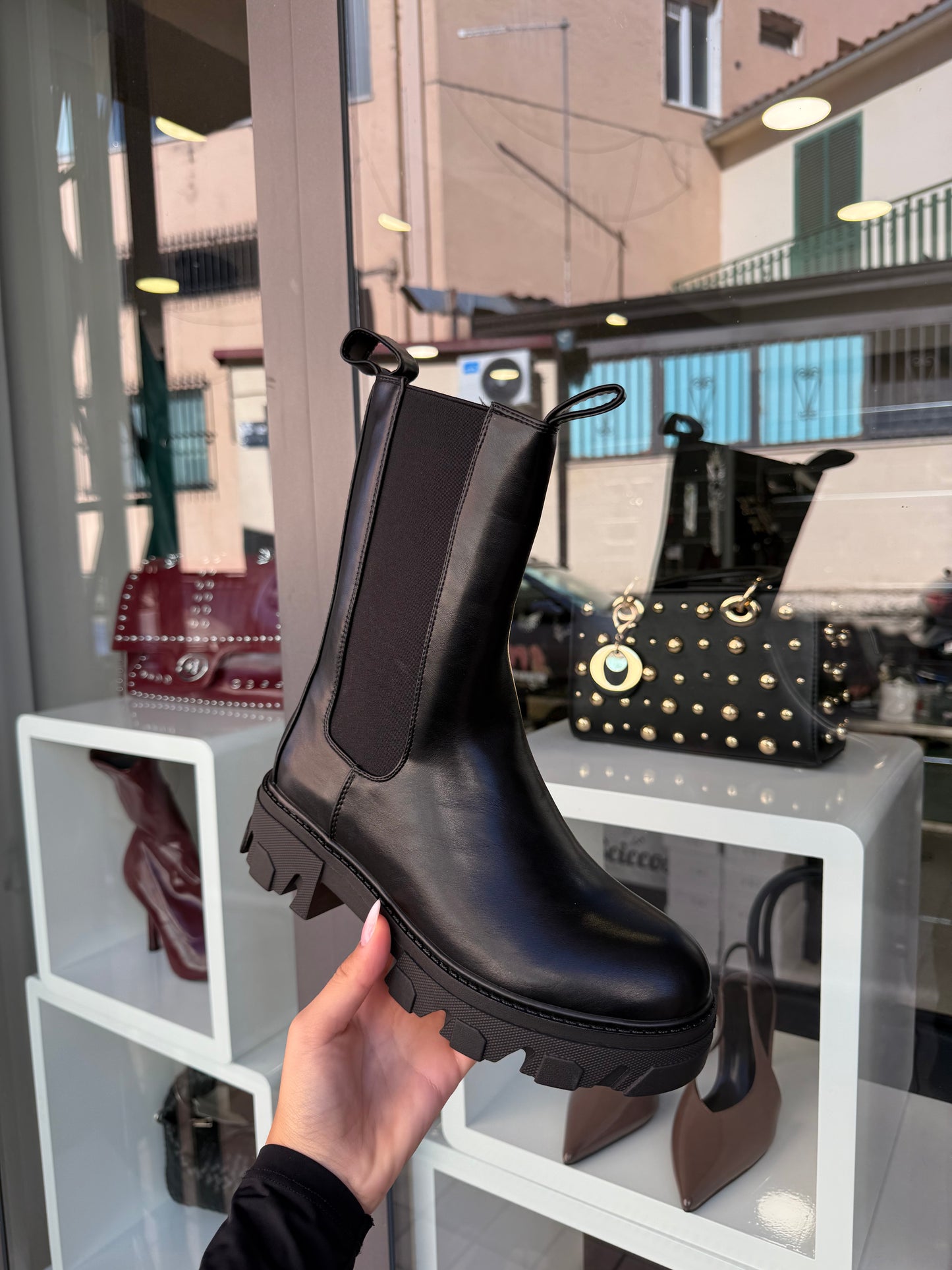 stivaletti MILITARY neri