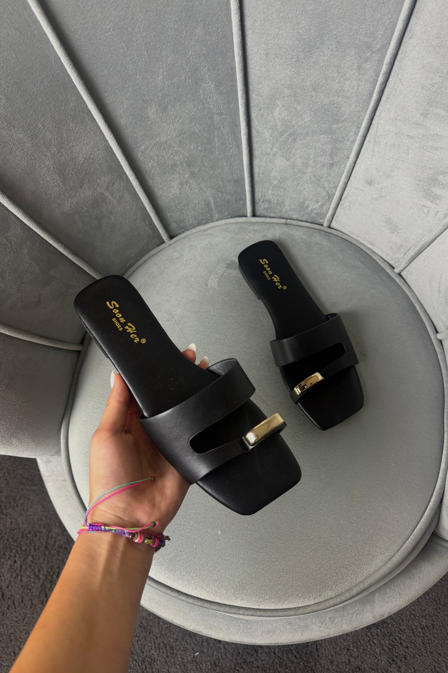 CIABATTE RING NERE