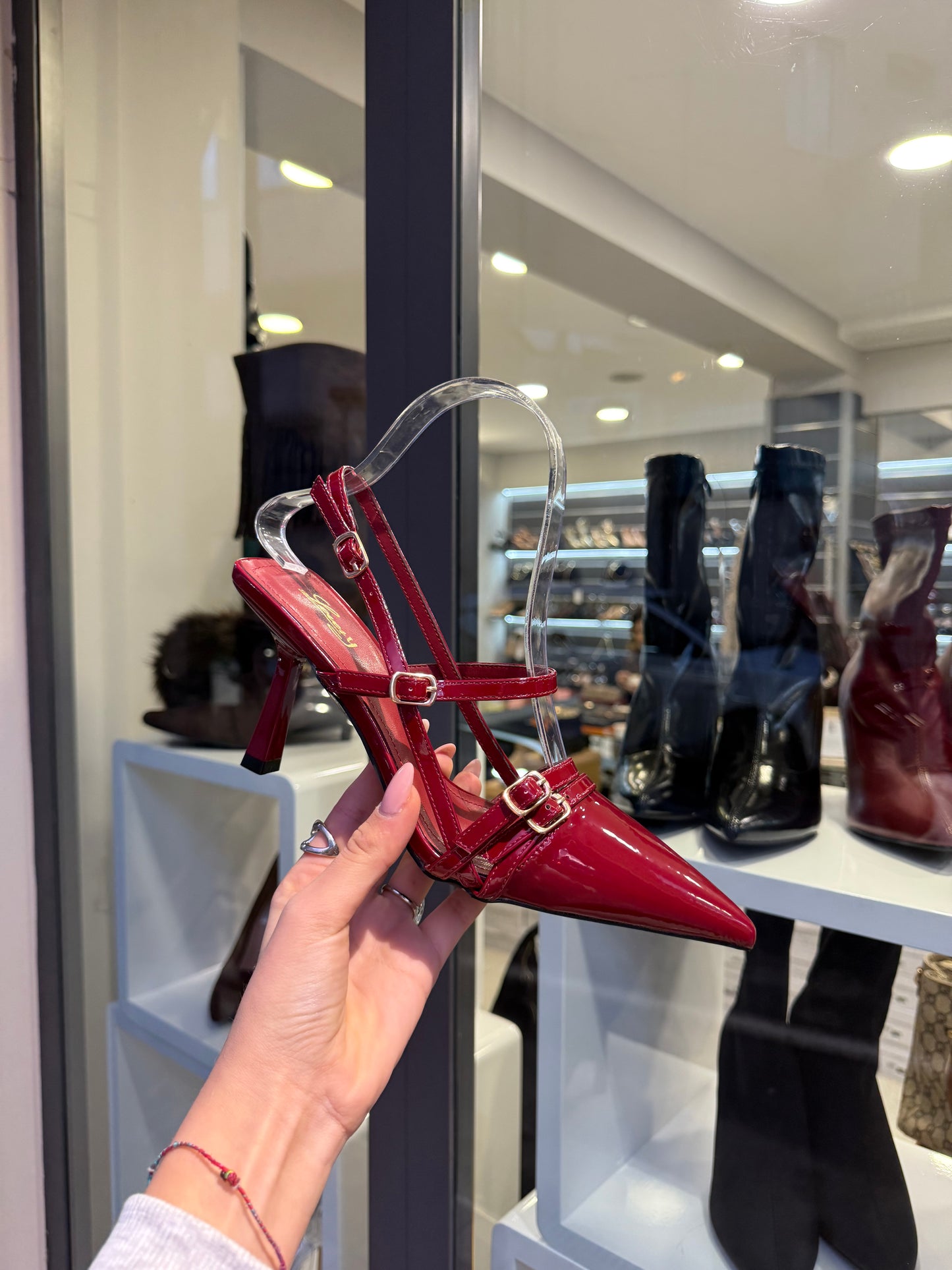 decolleté con cinturini BORDEAUX