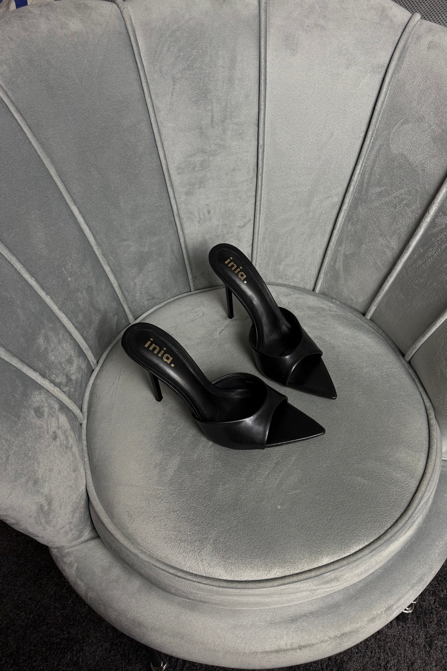 MULES SANDY NERE 12 CM