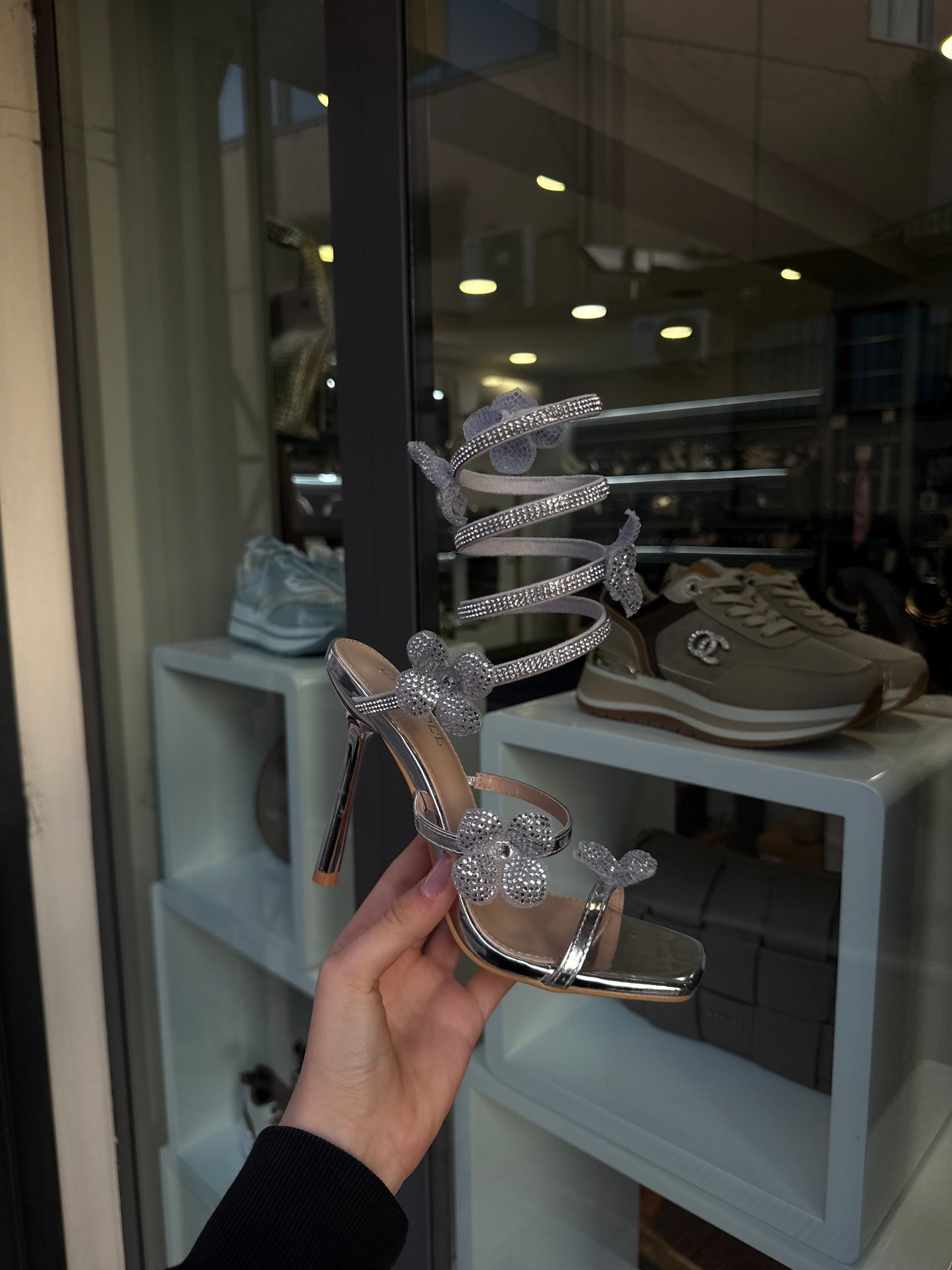 sandali FLOWER argento