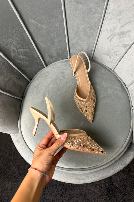 SLINGBACK CHAMPAGNE