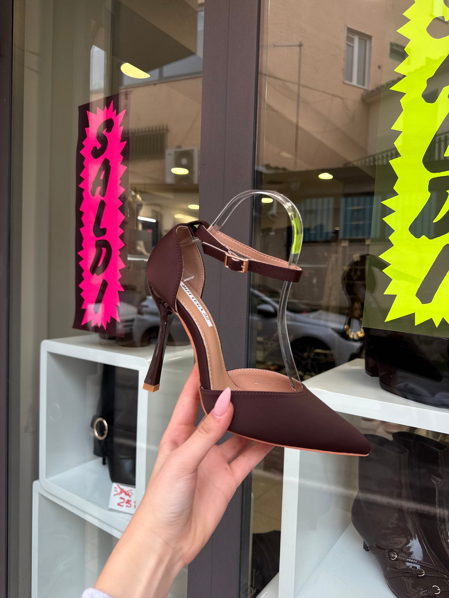 decolleté CHOCO in raso