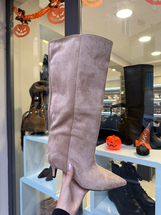 stivali beige OVER tacco Kitten