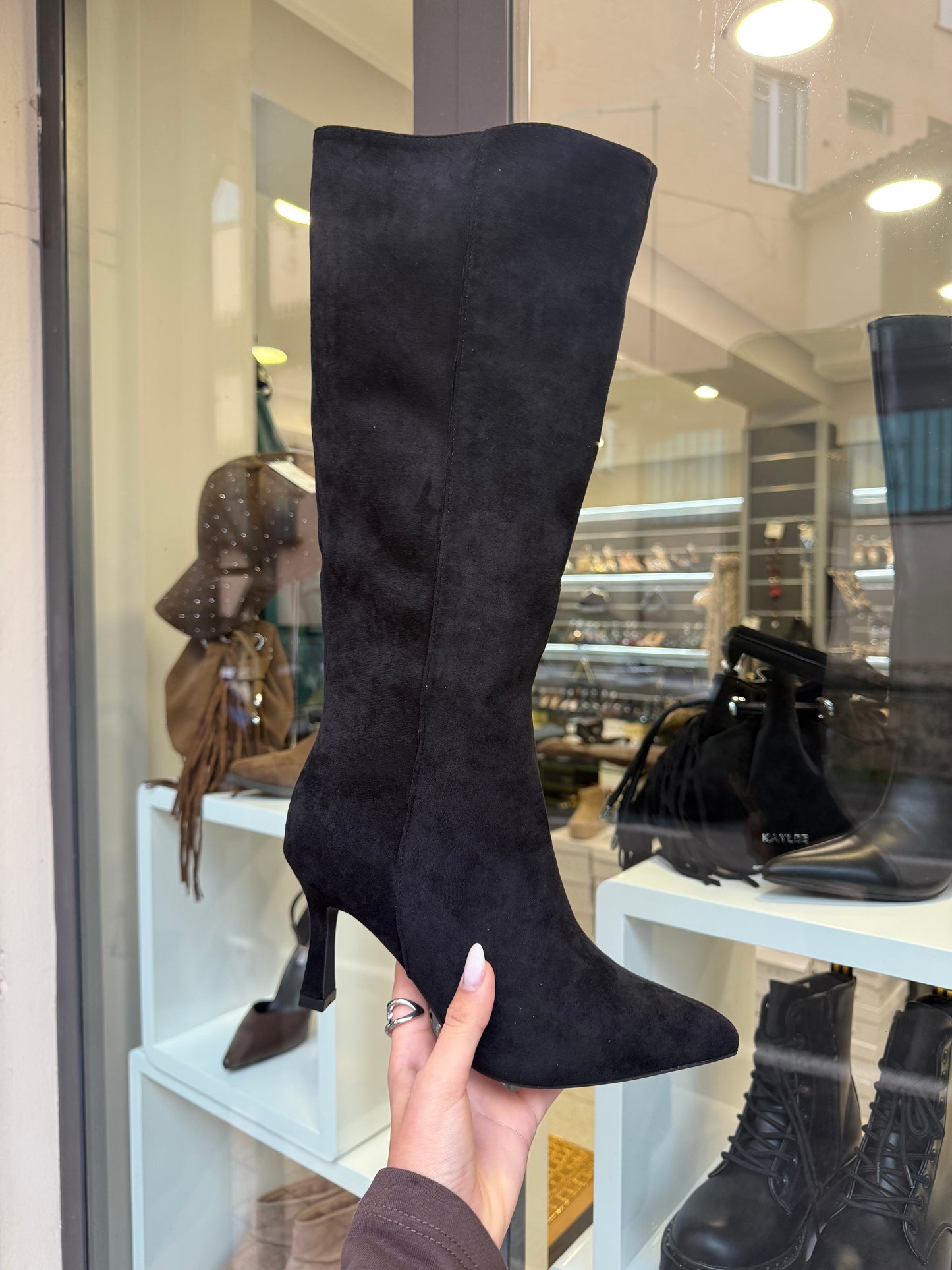 stivali in camoscio ILARY