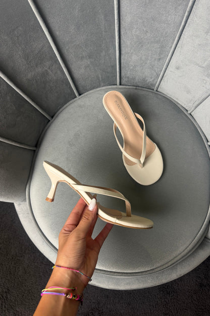 INFRADITO CON TACCO BEIGE