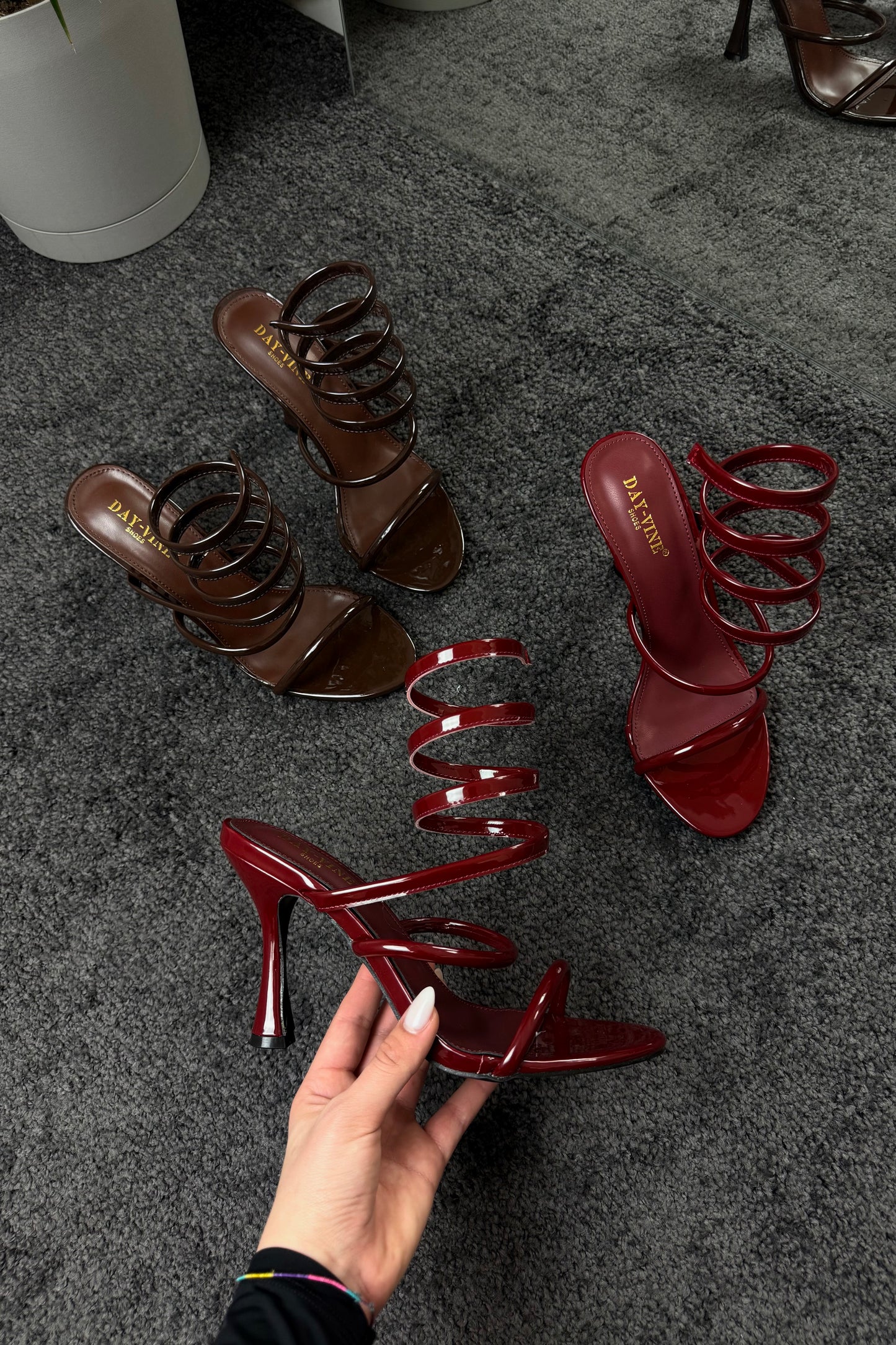 SNAKE brown sandals