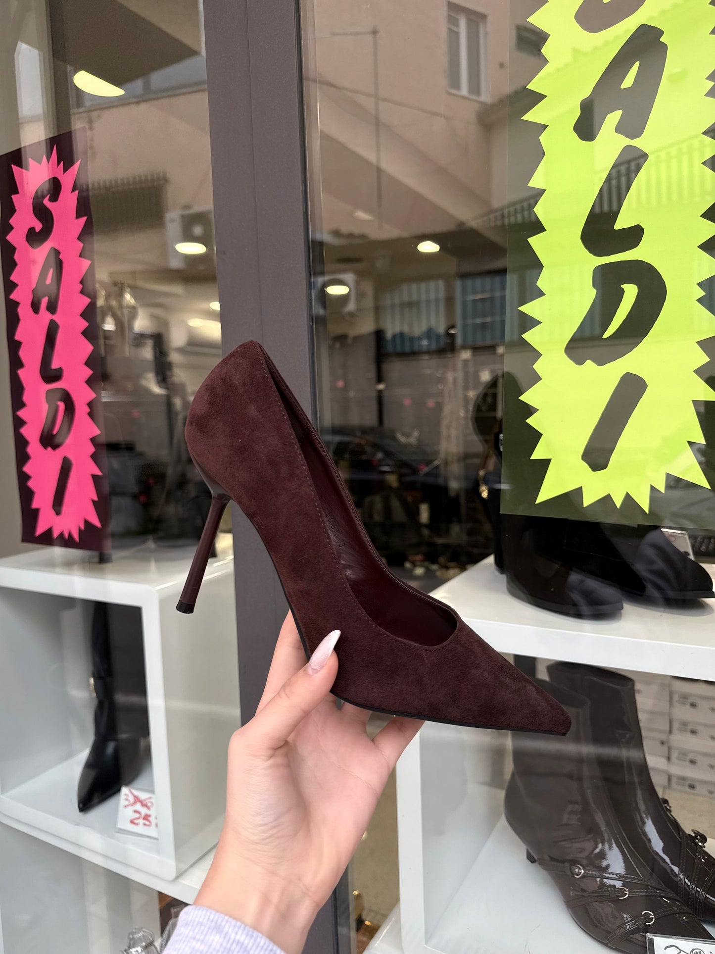 décolleté in camoscio mod. ZA*A