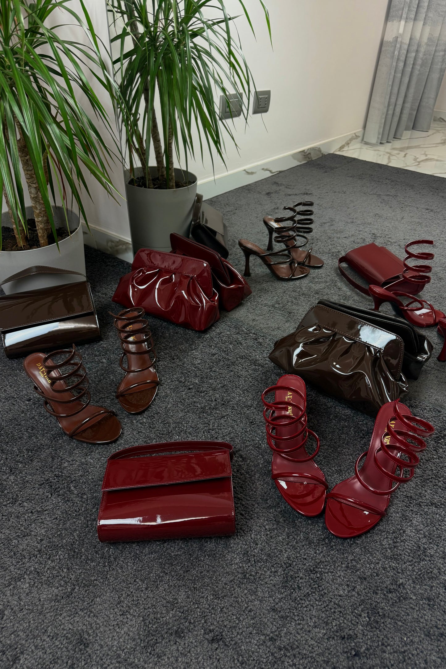 SNAKE brown sandals
