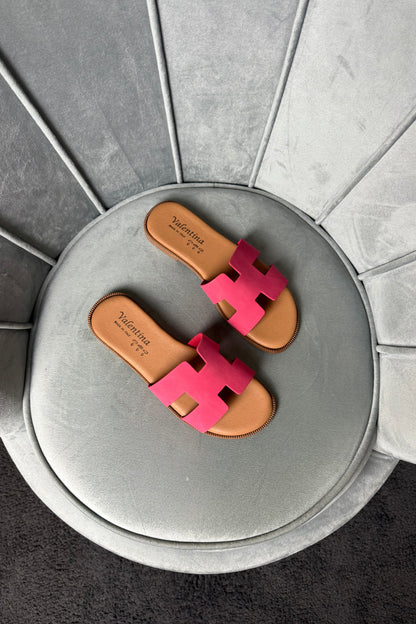 CIABATTE MODELLO HERM*S FUCSIA