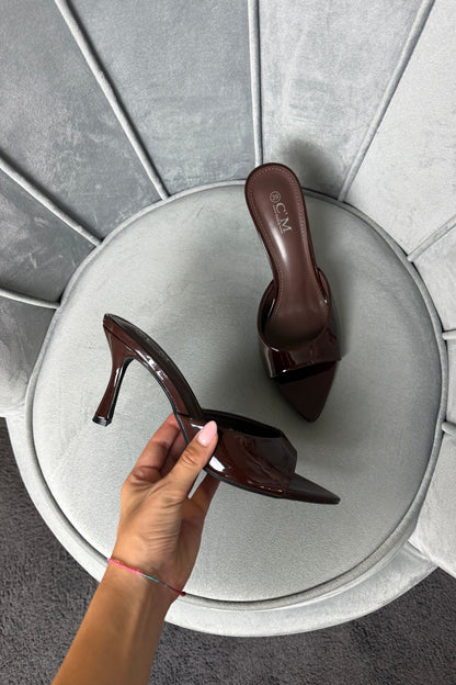MULES DARK CHOCO IN VERNICE