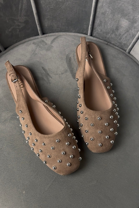 BALLERINE CON BORCHIE BEIGE