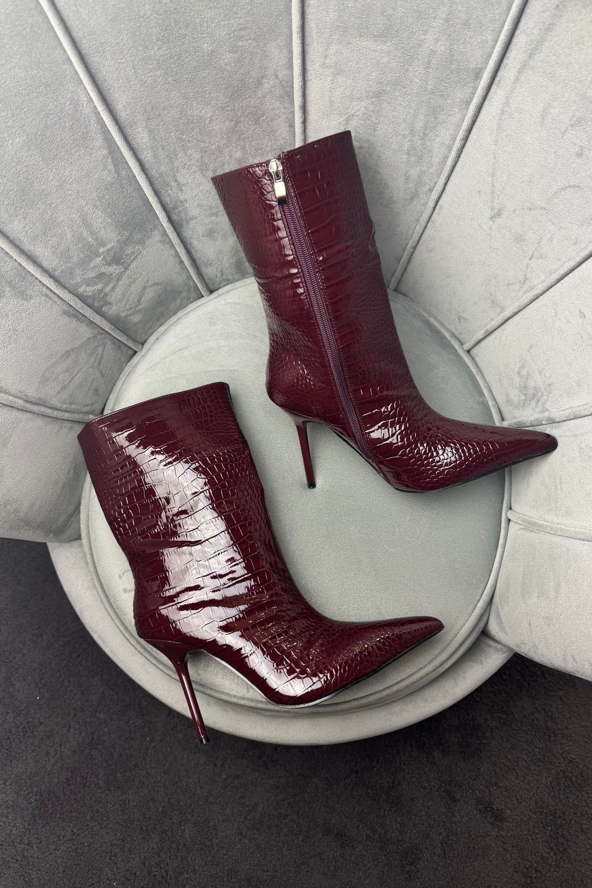 STIVALETTI BURGUNDY