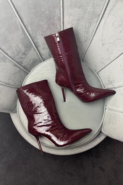 STIVALETTI BURGUNDY