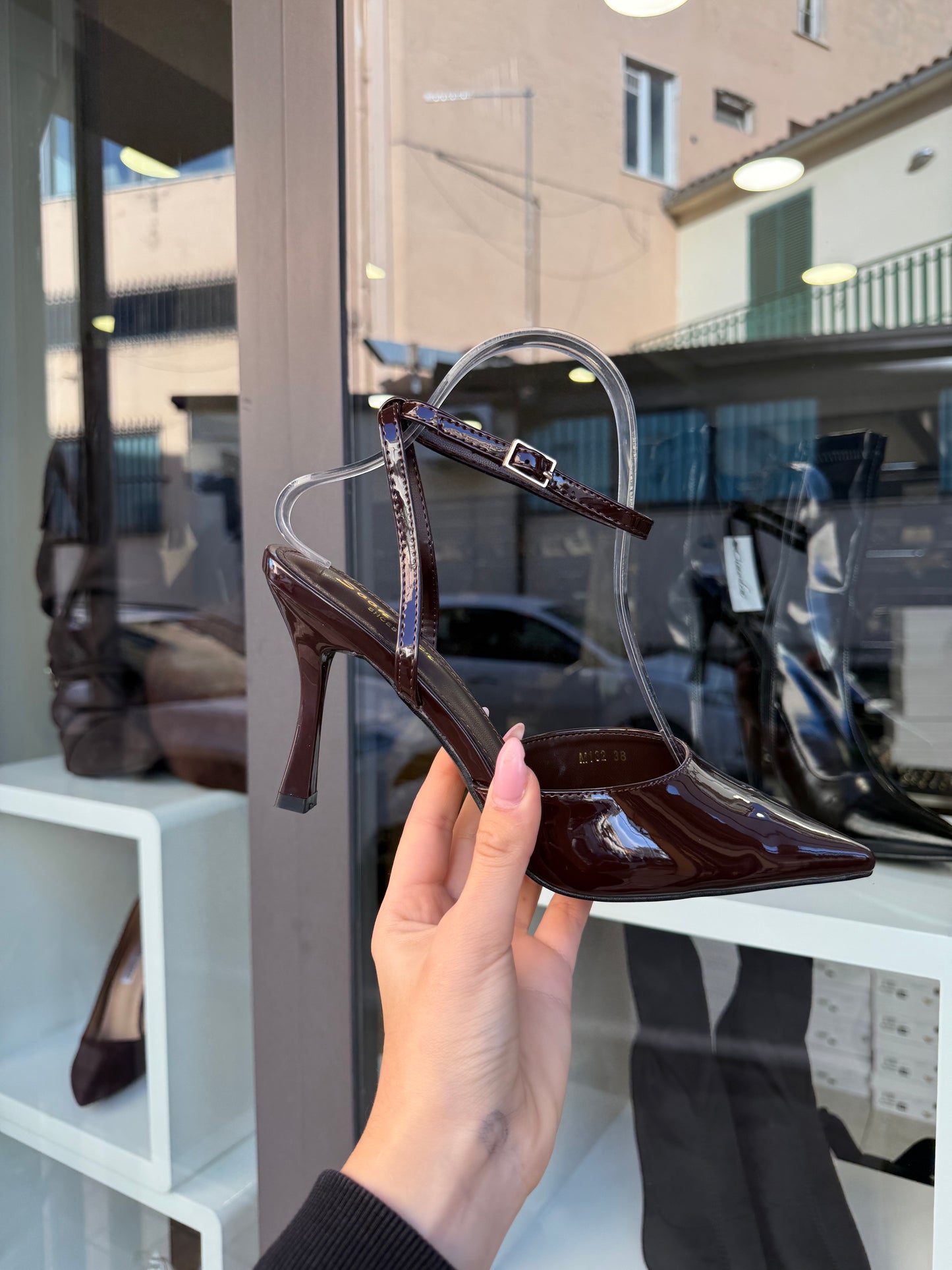 decolleté choco con cinturino mod. ZA*A