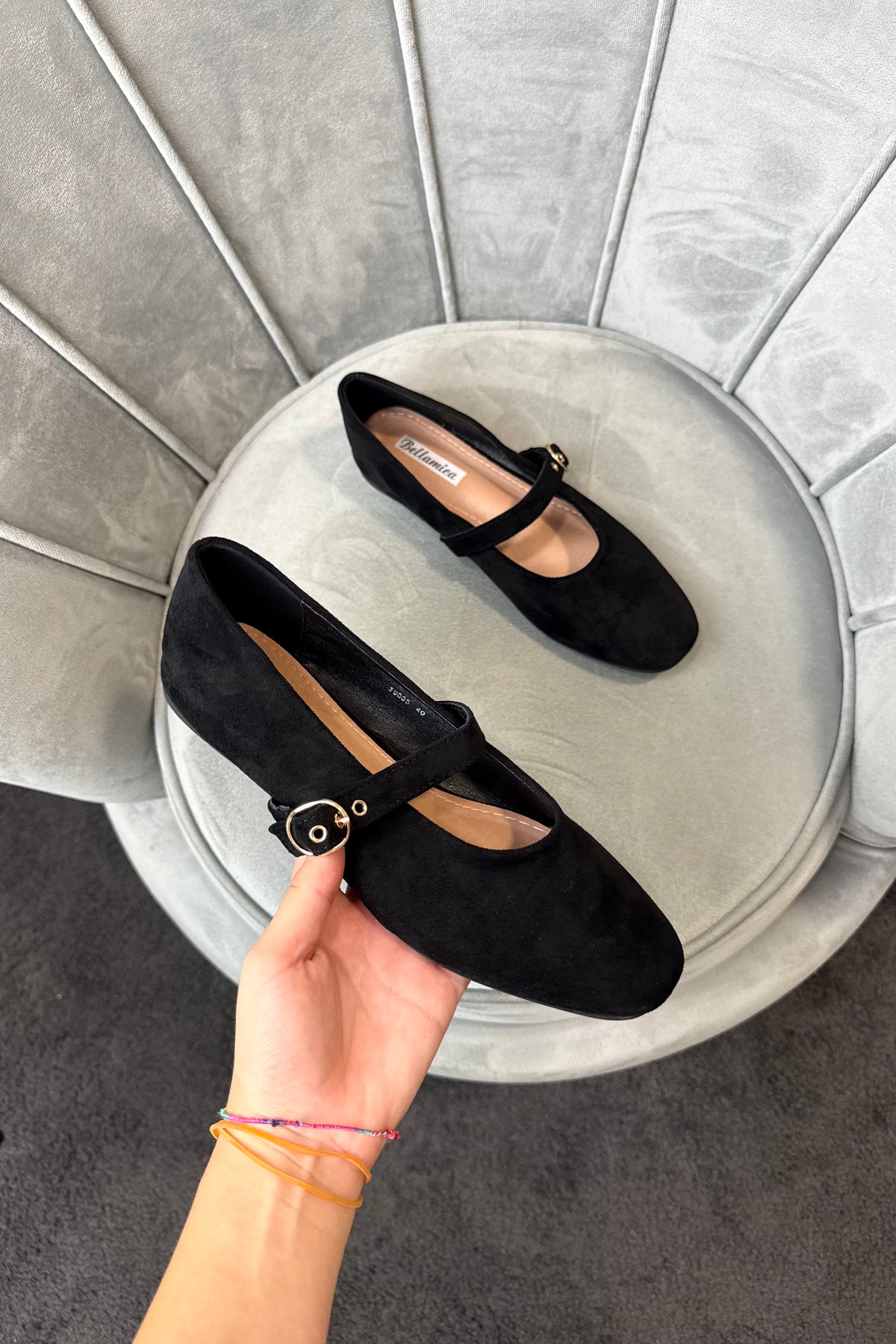 BALLERINE SCAMOSCIATE NERE